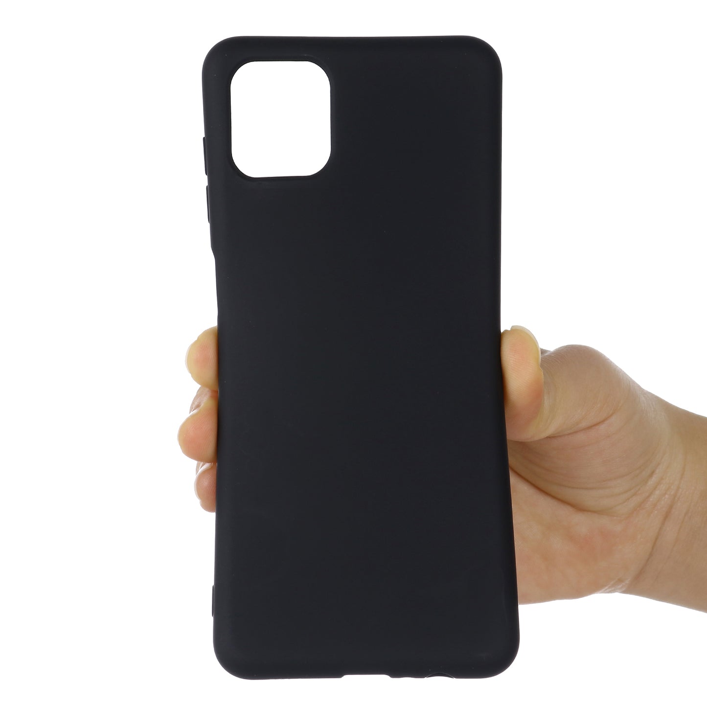 Soft Liquid Silicone Protector Back Case with Handy Strap for Motorola Edge S / Moto G100