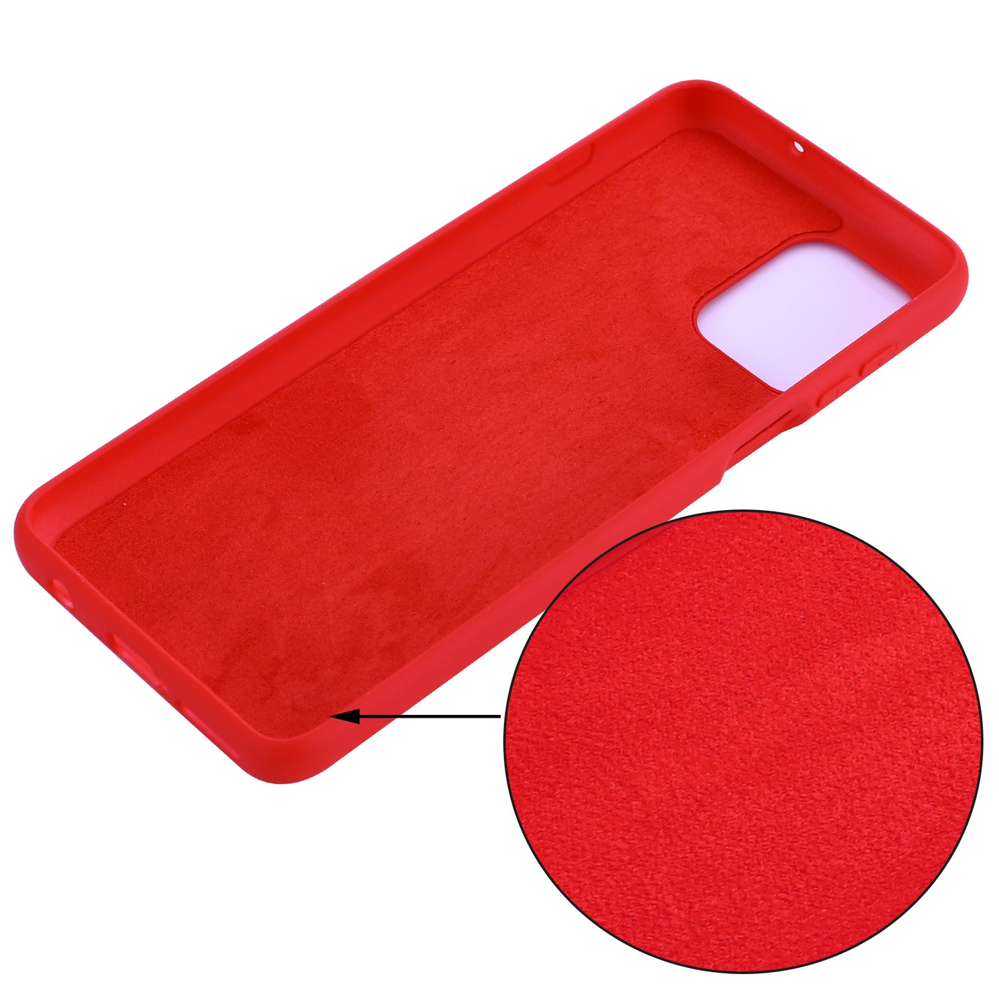 Soft Liquid Silicone Protector Back Case with Handy Strap for Motorola Edge S / Moto G100