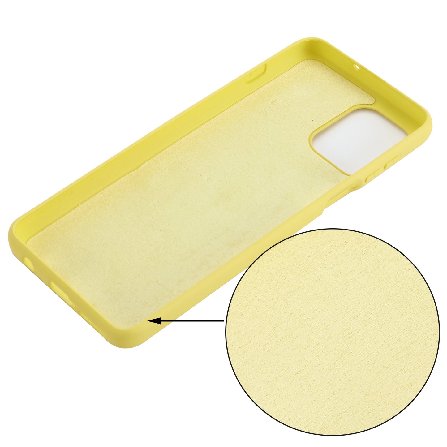 Soft Liquid Silicone Protector Back Case with Handy Strap for Motorola Edge S / Moto G100