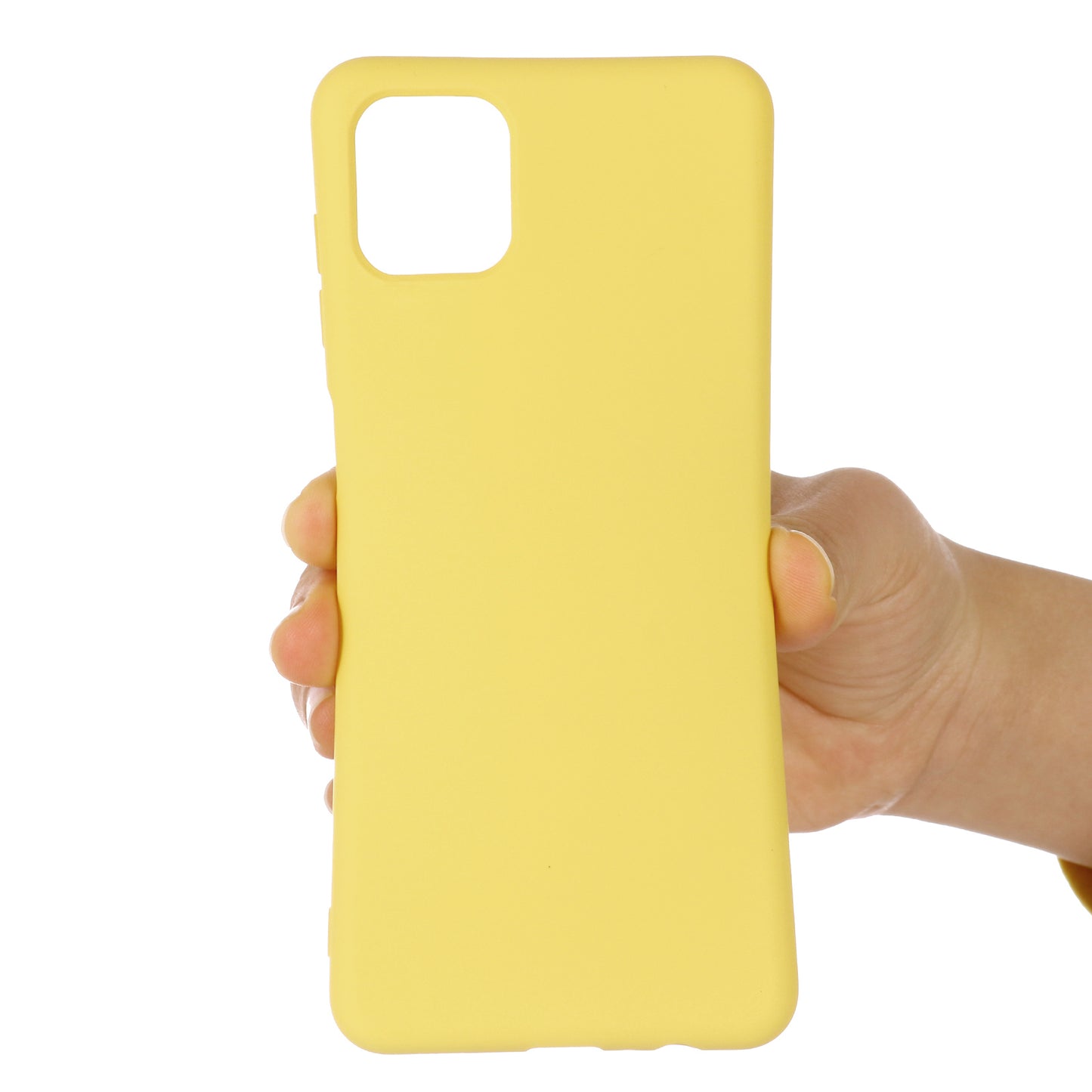 Soft Liquid Silicone Protector Back Case with Handy Strap for Motorola Edge S / Moto G100