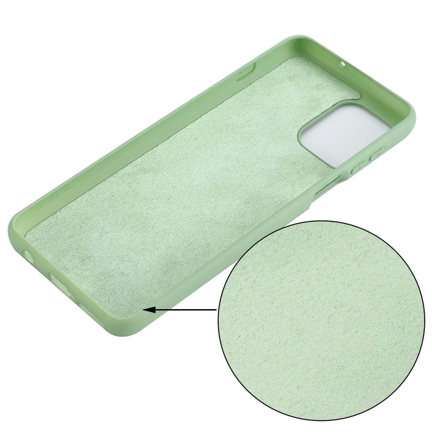 Soft Liquid Silicone Protector Back Case with Handy Strap for Motorola Edge S / Moto G100