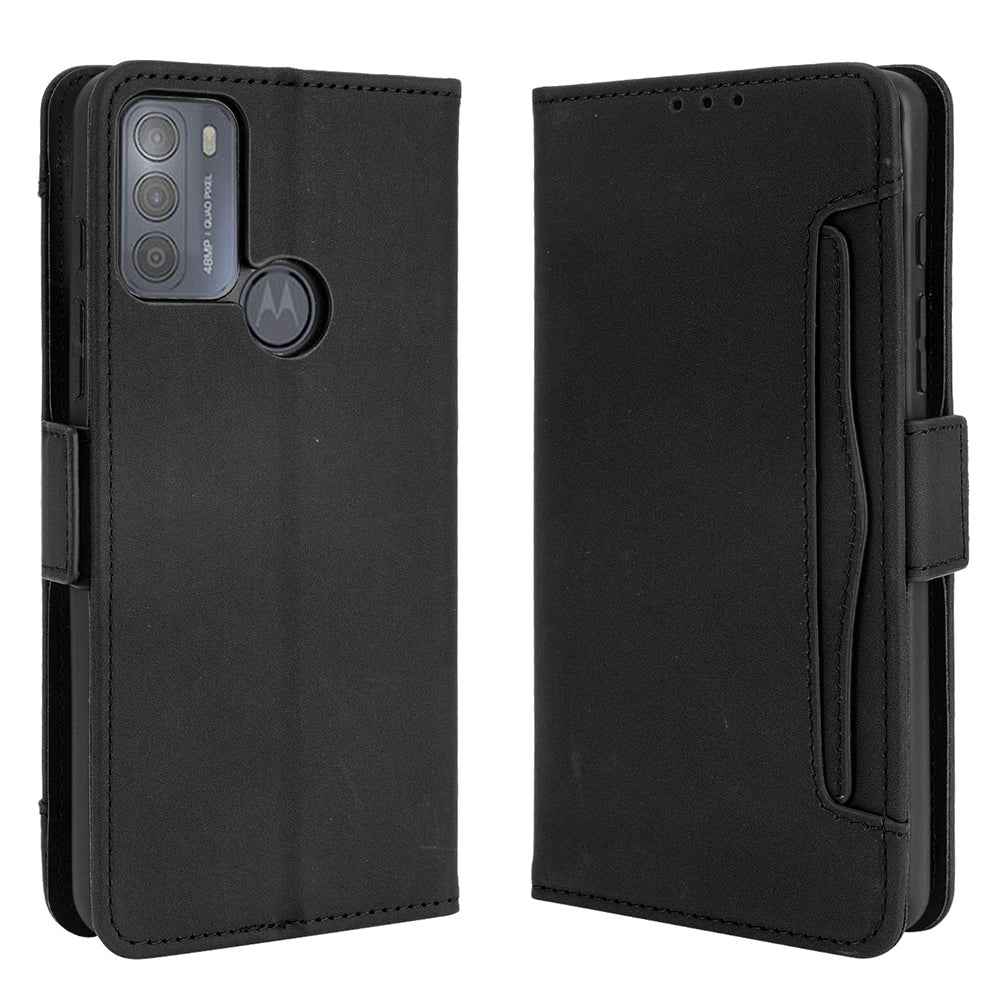 Wallet Design Multiple Card Slots Stand Leather Phone Case for Motorola Moto G50