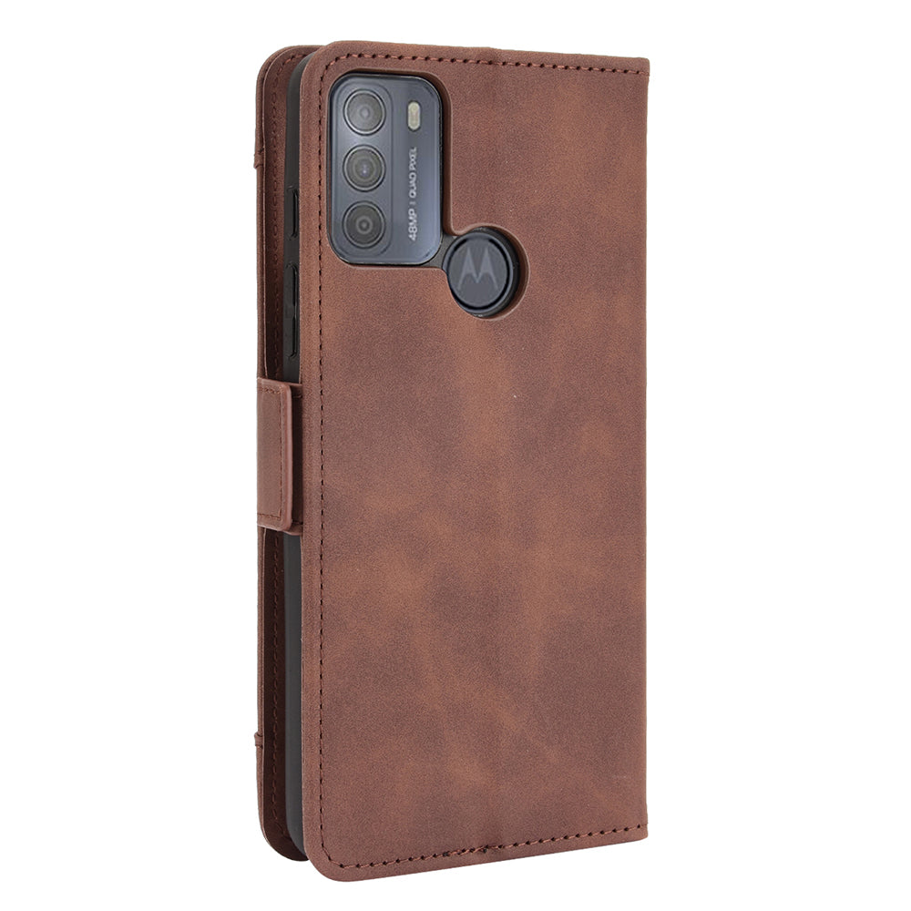 Wallet Design Multiple Card Slots Stand Leather Phone Case for Motorola Moto G50