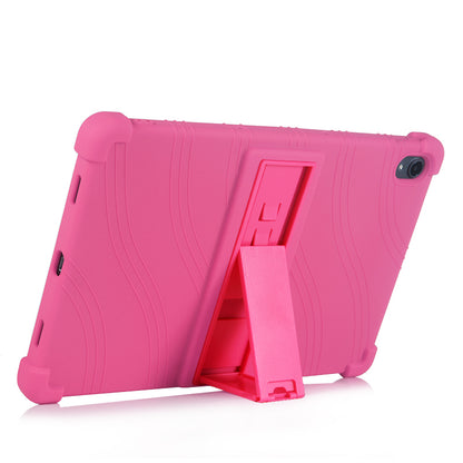 Slide-Out Kickstand Design Multi-Color Silicone Tablet Cover Case for Lenovo Tab P11 / P11 5G 11 inch TB-J606F / J606X