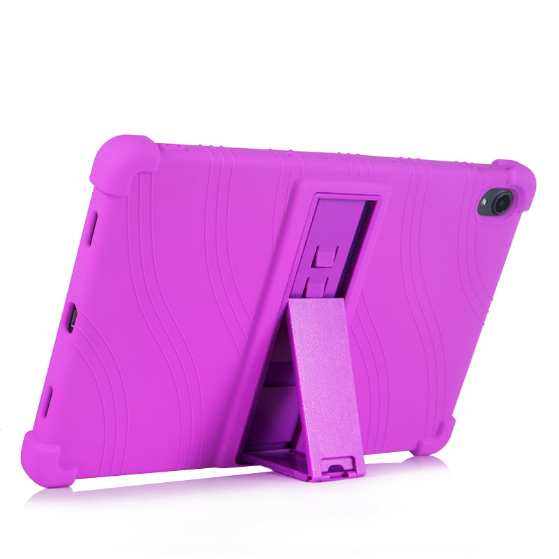 Slide-Out Kickstand Design Multi-Color Silicone Tablet Cover Case for Lenovo Tab P11 / P11 5G 11 inch TB-J606F / J606X