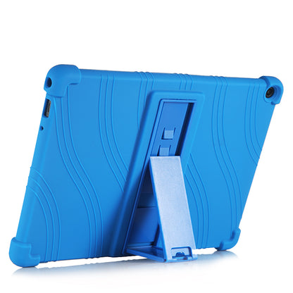 Silicone Tablet Cover Case with Slide-Out Kickstand Design for Lenovo M10 FHD REL X605FC