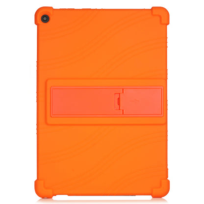 Silicone Tablet Cover Case with Slide-Out Kickstand Design for Lenovo M10 FHD REL X605FC