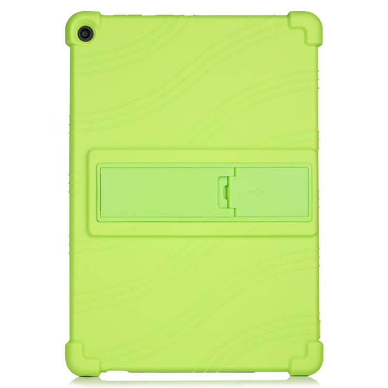 Silicone Tablet Cover Case with Slide-Out Kickstand Design for Lenovo M10 FHD REL X605FC