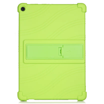 Silicone Tablet Cover Case with Slide-Out Kickstand Design for Lenovo M10 FHD REL X605FC