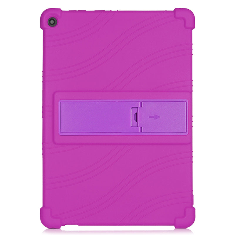 Silicone Tablet Cover Case with Slide-Out Kickstand Design for Lenovo M10 FHD REL X605FC