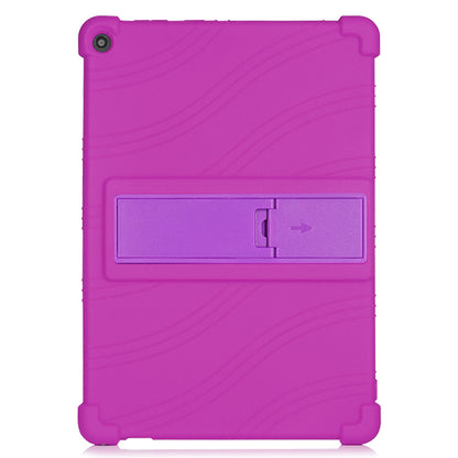 Silicone Tablet Cover Case with Slide-Out Kickstand Design for Lenovo M10 FHD REL X605FC