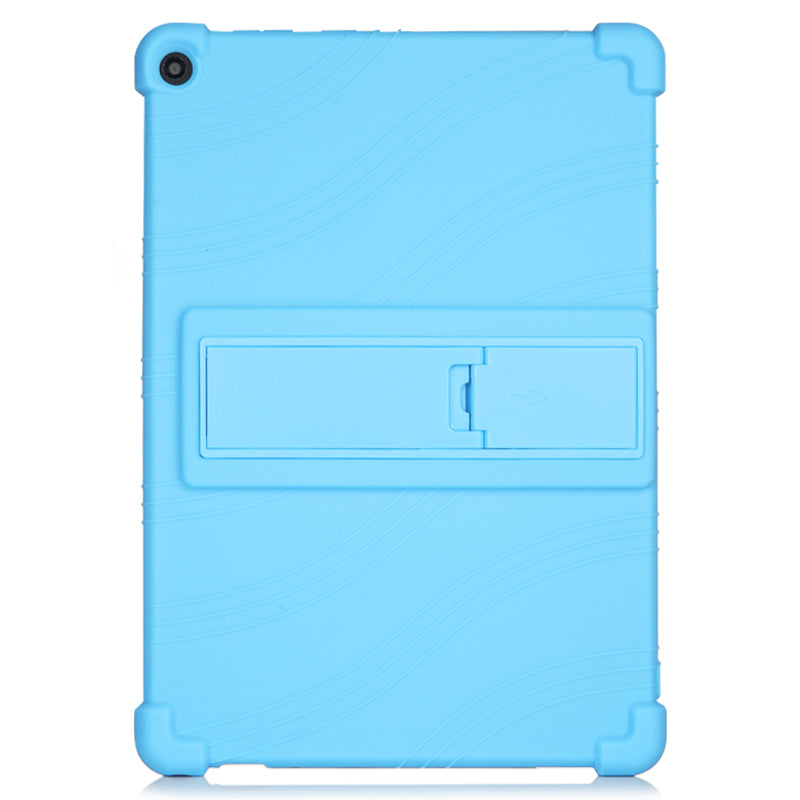 Silicone Tablet Cover Case with Slide-Out Kickstand Design for Lenovo M10 FHD REL X605FC