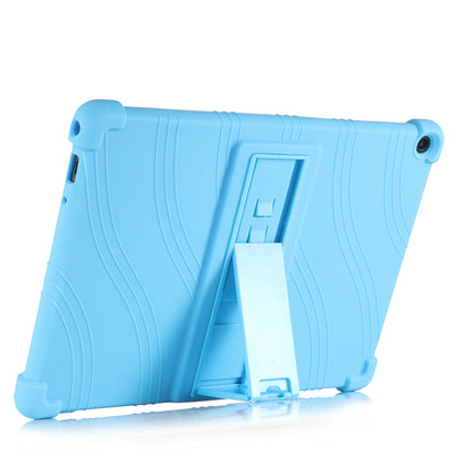 Silicone Tablet Cover Case with Slide-Out Kickstand Design for Lenovo M10 FHD REL X605FC