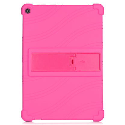 Slide-Out Kickstand Design Silicone Tablet Cover Case for Lenovo Tab M10 Plus X606