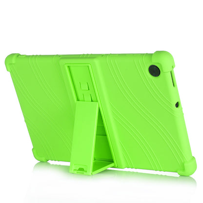 Soft Silicone Tablet Cover Case with Slide-Out Kickstand Design for Lenovo Tab M10 HD Gen 2 TB-X306