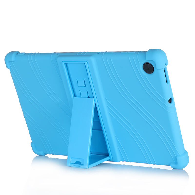 Soft Silicone Tablet Cover Case with Slide-Out Kickstand Design for Lenovo Tab M10 HD Gen 2 TB-X306