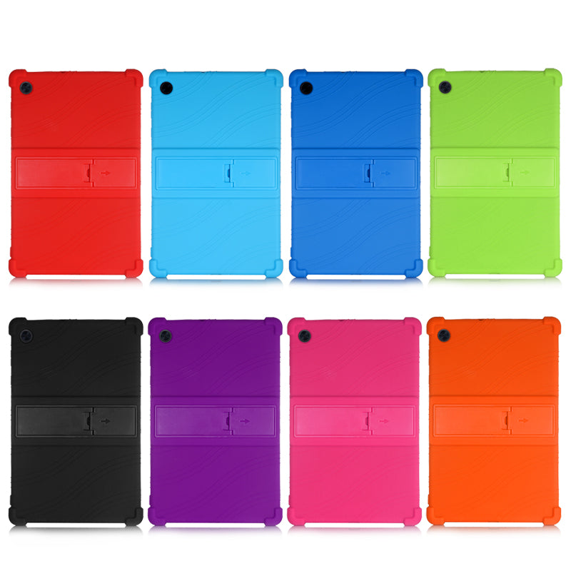 Soft Silicone Tablet Cover Case with Slide-Out Kickstand Design for Lenovo Tab M10 HD Gen 2 TB-X306