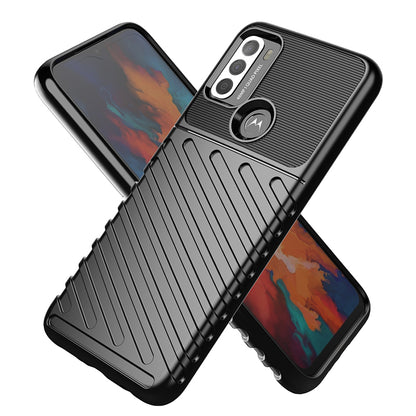 Thunder Series Twill Texture Soft TPU Mobile Phone Case for Motorola Moto G50 Protector Cover