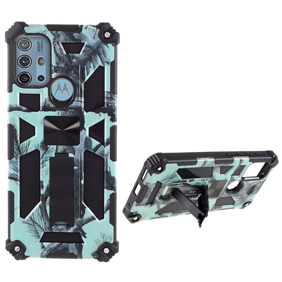 Camouflage Pattern Detachable 2 in 1 Design Phone Shell with Magnet Sheet for Motorola Moto G10/G30/G20