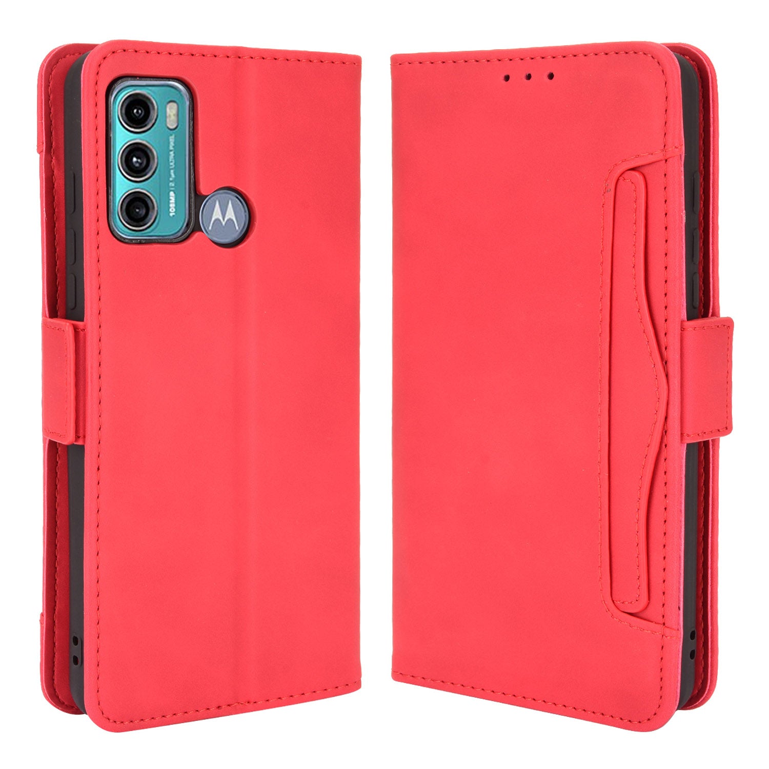 Multiple Card Slots Design Wallet Stand Leather Protection Phone Case Shell for Motorola Moto G40 Fusion/Moto G60