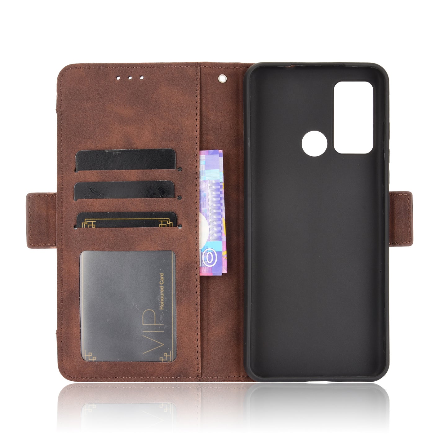 Multiple Card Slots Design Wallet Stand Leather Protection Phone Case Shell for Motorola Moto G40 Fusion/Moto G60