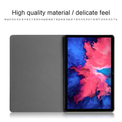 Imprint Deer Pattern PU Leather + PC Stand Tablet Protective Case Cover for Lenovo Tab P11 TB-J606F / Tab P11 5G