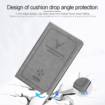 Imprint Deer Pattern PU Leather + PC Stand Tablet Protective Case Cover for Lenovo Tab P11 TB-J606F / Tab P11 5G