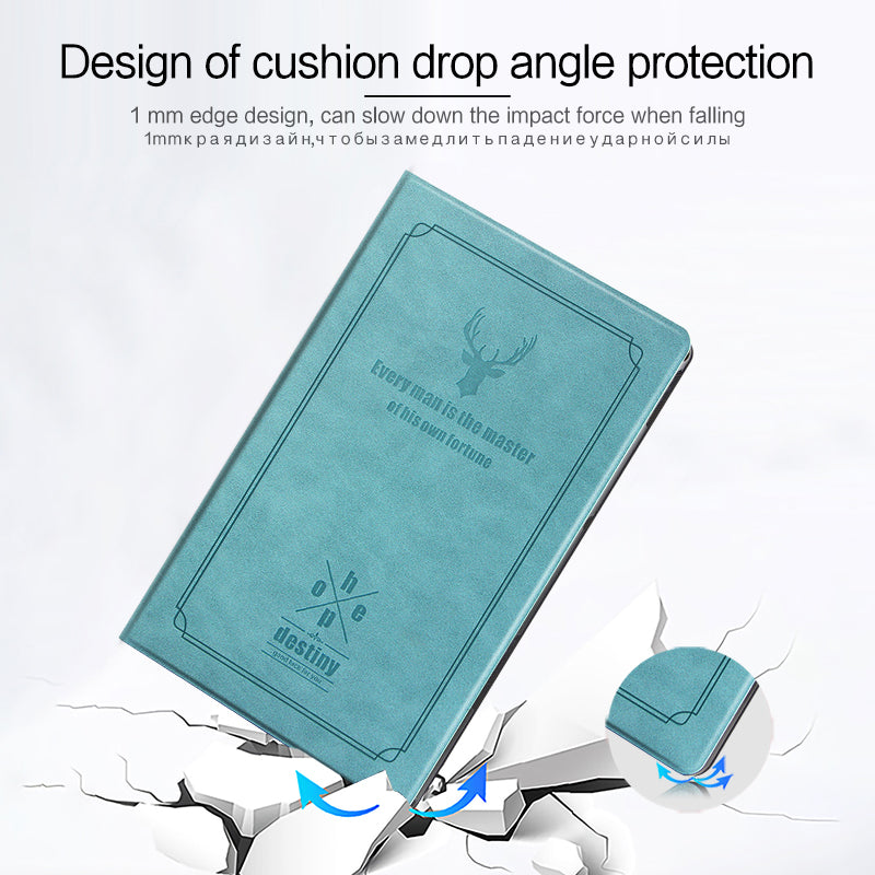 Imprint Deer Pattern PU Leather + PC Stand Tablet Protective Case Cover for Lenovo Tab P11 TB-J606F / Tab P11 5G