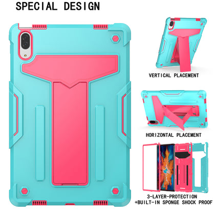 Foldable T-shaped Kickstand PC Silicone Shock-Proof Cover Protector for Lenovo Tab P11 Pro