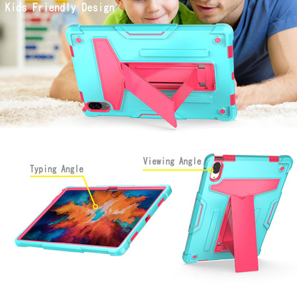 Foldable T-shaped Kickstand PC Silicone Shock-Proof Cover Protector for Lenovo Tab P11 Pro