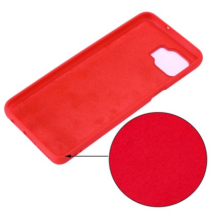 Solid Color Liquid Silicone Phone Protective Shell with Strap for Motorola Moto G 5G Plus