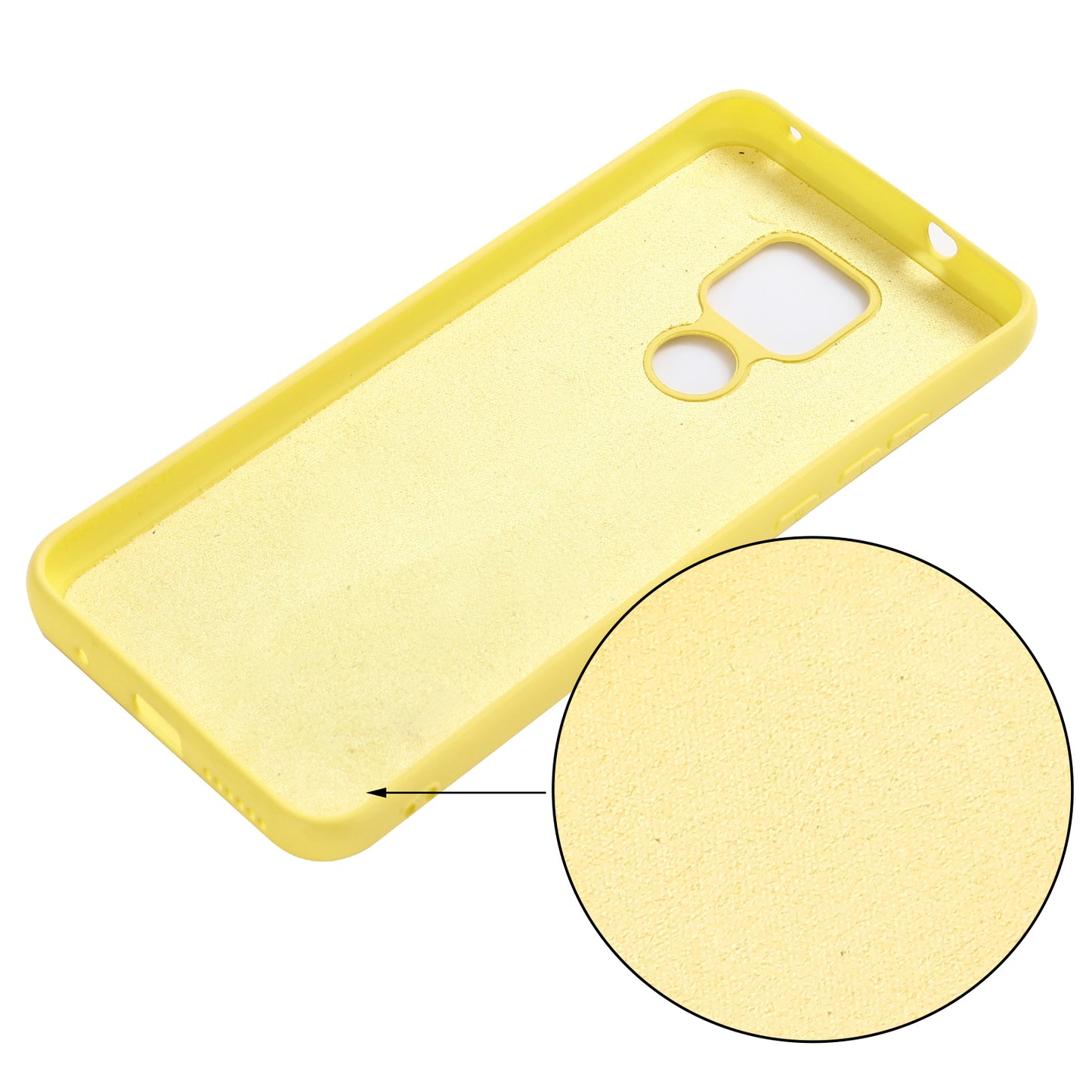 Solid Color Liquid Silicone Soft Phone Case Protective Shell with Strap for Motorola Moto G Play (2021)