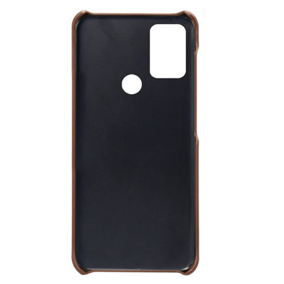 KSQ Double Card Slots PU Leather Coated PC Shell Cover Case for Motorola Moto G50