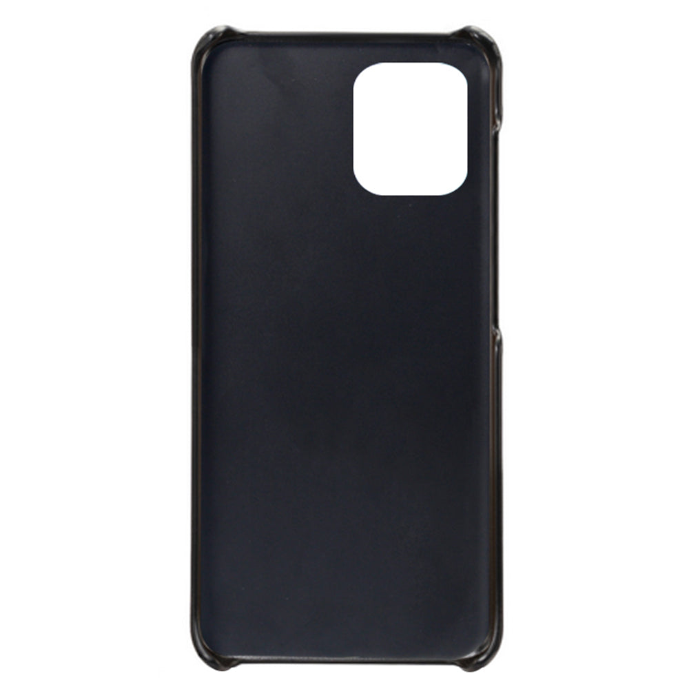 KSQ Double Card Slots PU Leather Coated PC Case for Motorola Moto G100 / Edge S