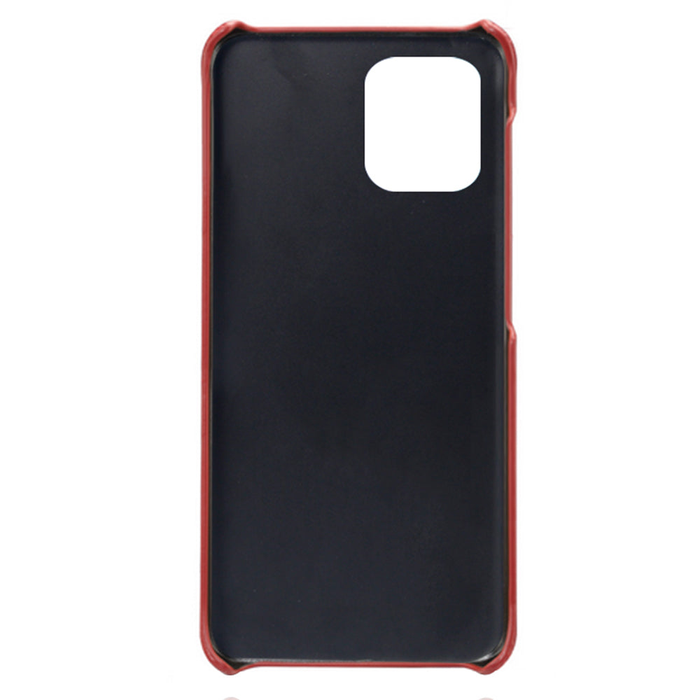 KSQ Double Card Slots PU Leather Coated PC Case for Motorola Moto G100 / Edge S