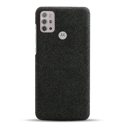 Cloth Texture Plastic Phone Case Cover for Motorola Moto G10/G30/G20