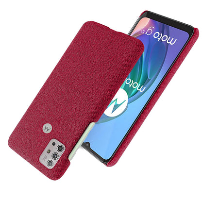 Cloth Texture Plastic Phone Case Cover for Motorola Moto G10/G30/G20