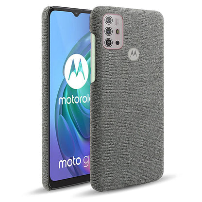 Cloth Texture Plastic Phone Case Cover for Motorola Moto G10/G30/G20