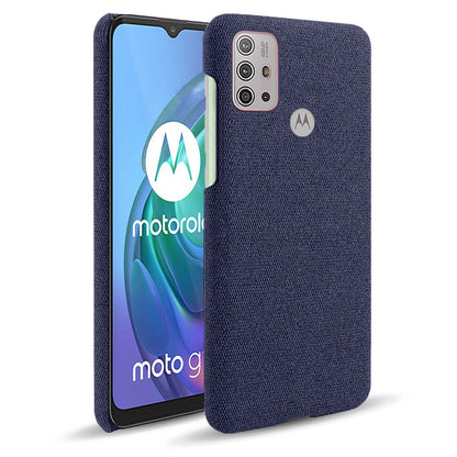 Cloth Texture Plastic Phone Case Cover for Motorola Moto G10/G30/G20