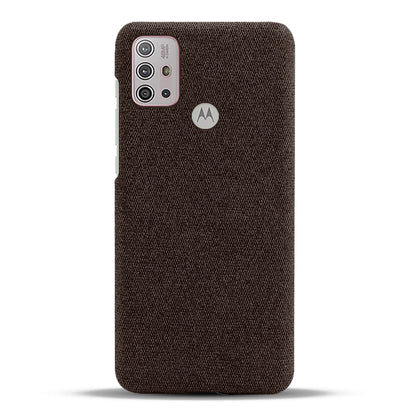 Cloth Texture Plastic Phone Case Cover for Motorola Moto G10/G30/G20