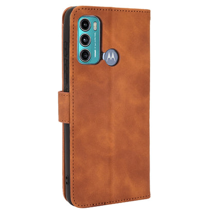 Skin-touch PU Leather Protective Phone Cover Supporting Stand Cover Wallet for Motorola Moto G60 / Moto G40 Fusion