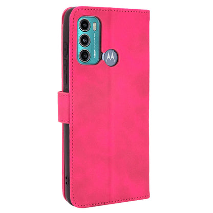 Skin-touch PU Leather Protective Phone Cover Supporting Stand Cover Wallet for Motorola Moto G60 / Moto G40 Fusion