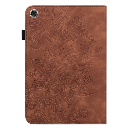 Leather Wallet Stand Tablet Cover with Flower Pattern Imprinting for Lenovo Tab M10 Plus/Smart Tab M10 FHD Plus TB-X606F/TB-606X