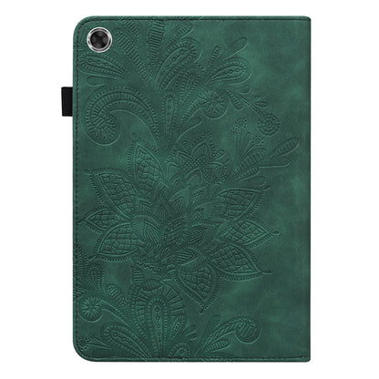 Leather Wallet Stand Tablet Cover with Flower Pattern Imprinting for Lenovo Tab M10 Plus/Smart Tab M10 FHD Plus TB-X606F/TB-606X