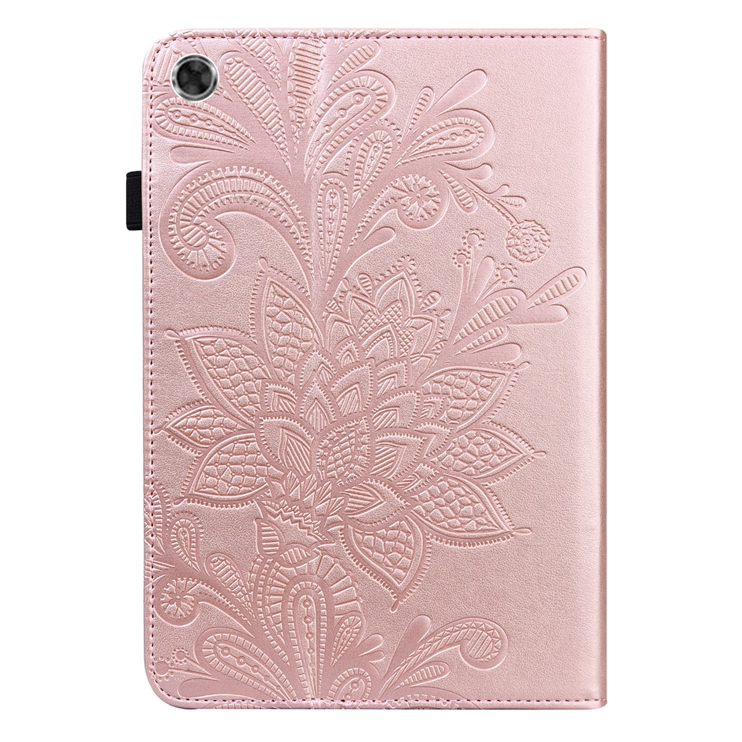 Leather Wallet Stand Tablet Cover with Flower Pattern Imprinting for Lenovo Tab M10 Plus/Smart Tab M10 FHD Plus TB-X606F/TB-606X