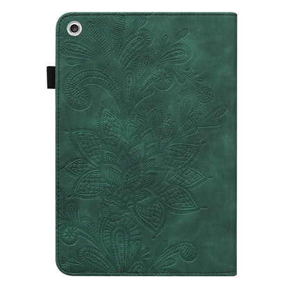 Imprint Flower Pattern Multiple Viewing Angles Stand Leather Folio Case Cover for Lenovo M10 FHD REL TB-X505L / TB-X505F / TB-X605L / TB-X605F P10 (TB-X705F TB-X705L)