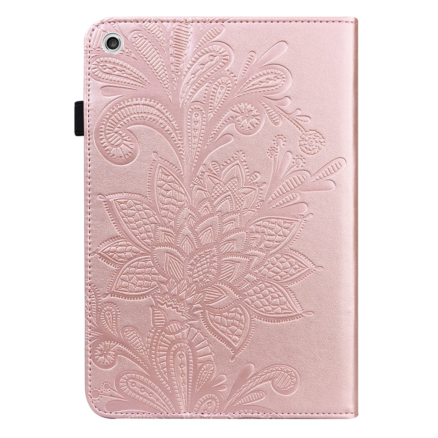 Imprint Flower Pattern Multiple Viewing Angles Stand Leather Folio Case Cover for Lenovo M10 FHD REL TB-X505L / TB-X505F / TB-X605L / TB-X605F P10 (TB-X705F TB-X705L)