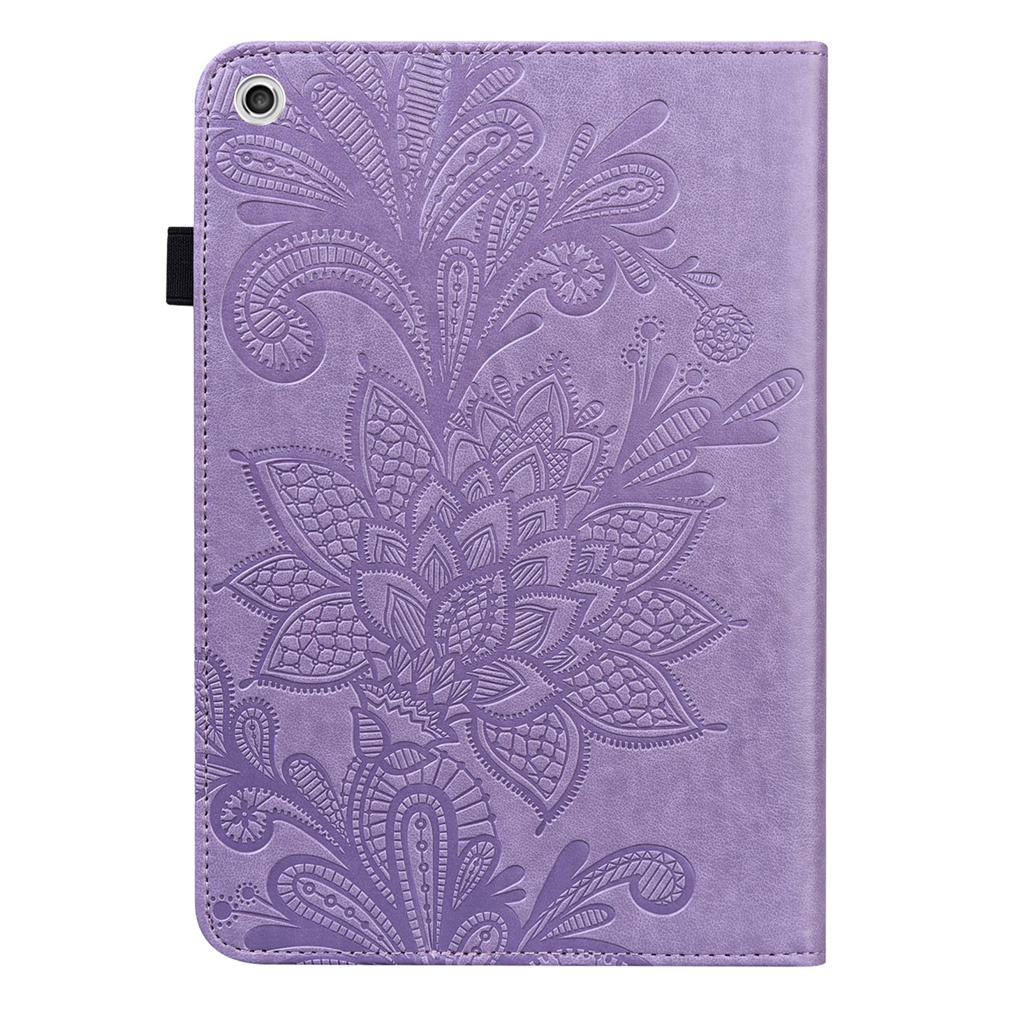 Imprint Flower Pattern Multiple Viewing Angles Stand Leather Folio Case Cover for Lenovo M10 FHD REL TB-X505L / TB-X505F / TB-X605L / TB-X605F P10 (TB-X705F TB-X705L)