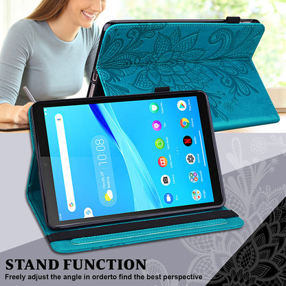 Flower Pattern Imprinting Leather Stand Tablet Cover for Lenovo Tab M8 8505X