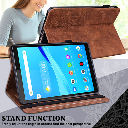 Flower Pattern Imprinting Leather Stand Tablet Cover for Lenovo Tab M8 8505X